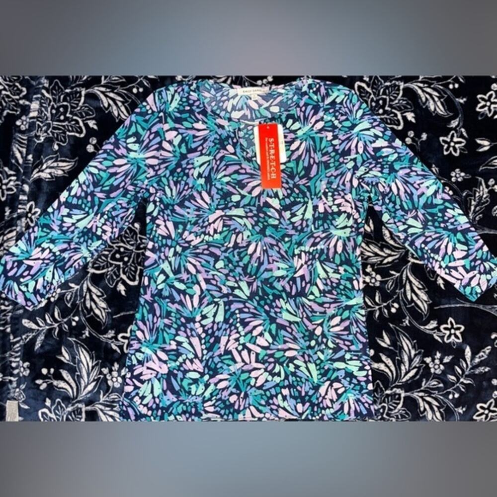 NWT! Emily Daniels Jeweled Blouse 19” P2P
